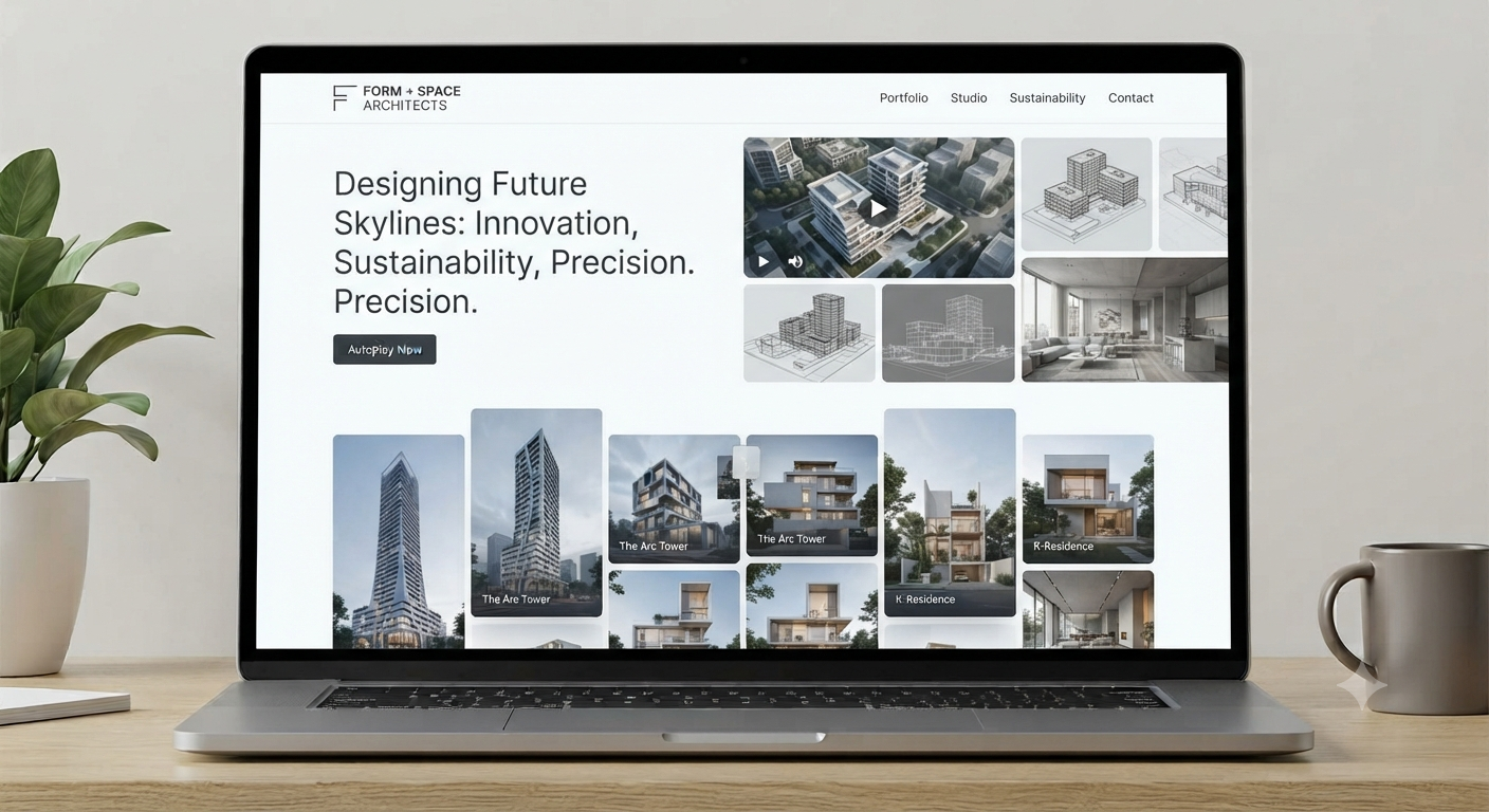 Architecture website by Finiwebb