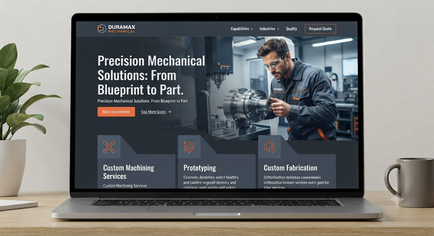 Industrial website by Finiwebb